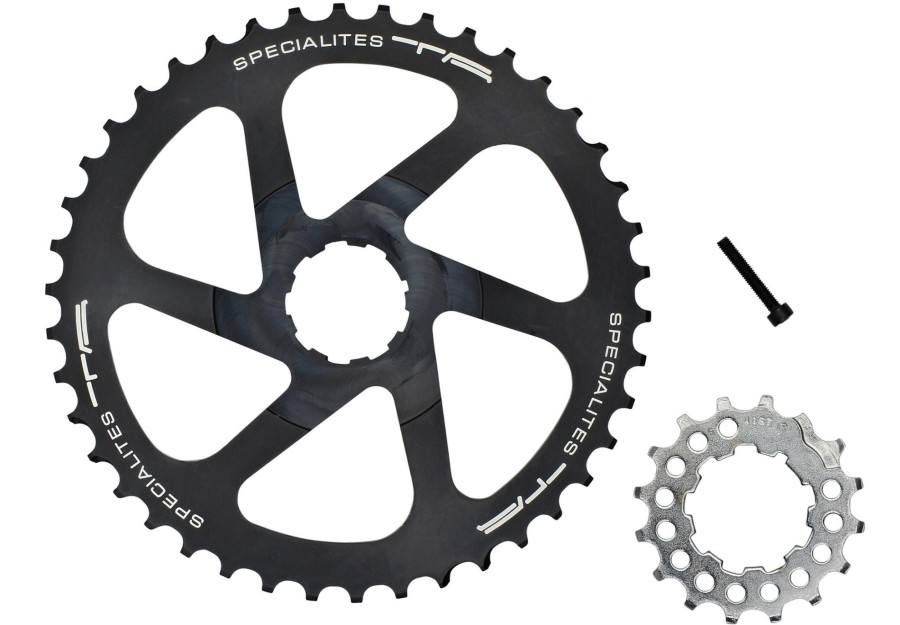 Antrieb | SPECIALITES TA Specialites Ta Umrustkit 42Z Fur Shimano/Sram Schwarz/Silber