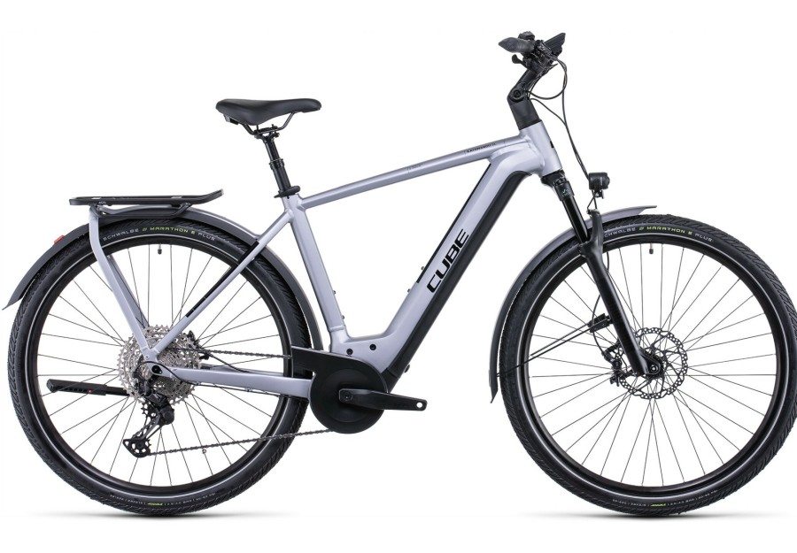 E-Bikes Trekking | Cube Cube Kathmandu Hybrid Sl 750 Silber