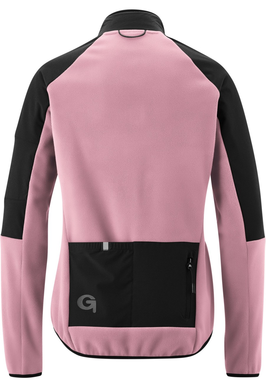 Trikots Langarm | Gonso Gonso Orba Full-Zip Langarm Trikot Damen Pink/Schwarz