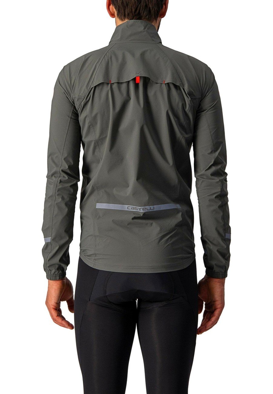 Rennradjacken | Castelli Castelli Emergency 2 Regenjacke Herren Oliv