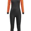 Schwimmbekleidung | ORCA Orca Vitalis Openwater Hi Vis Neoprenanzug Damen Schwarz/Orange