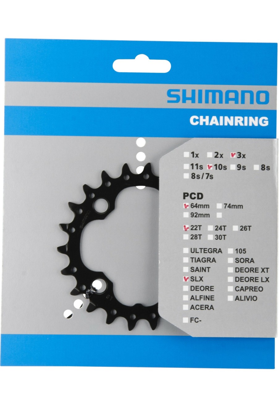 Antrieb | Shimano Shimano Slx Fc-M672/Fc-M622 Kettenblatt An 64Mm 22 Teeth Schwarz