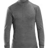 Langarm Shirts | GripGrab Gripgrab Merino Bamboo 1/2 Zip Langarm Baselayer Grau