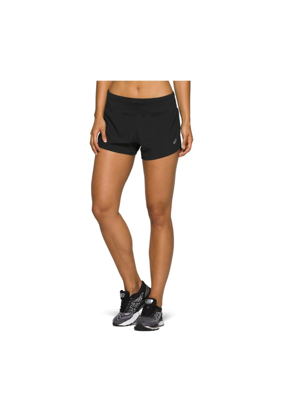 Laufbekleidung | asics Asics Road 3,5" Shorts Damen Schwarz