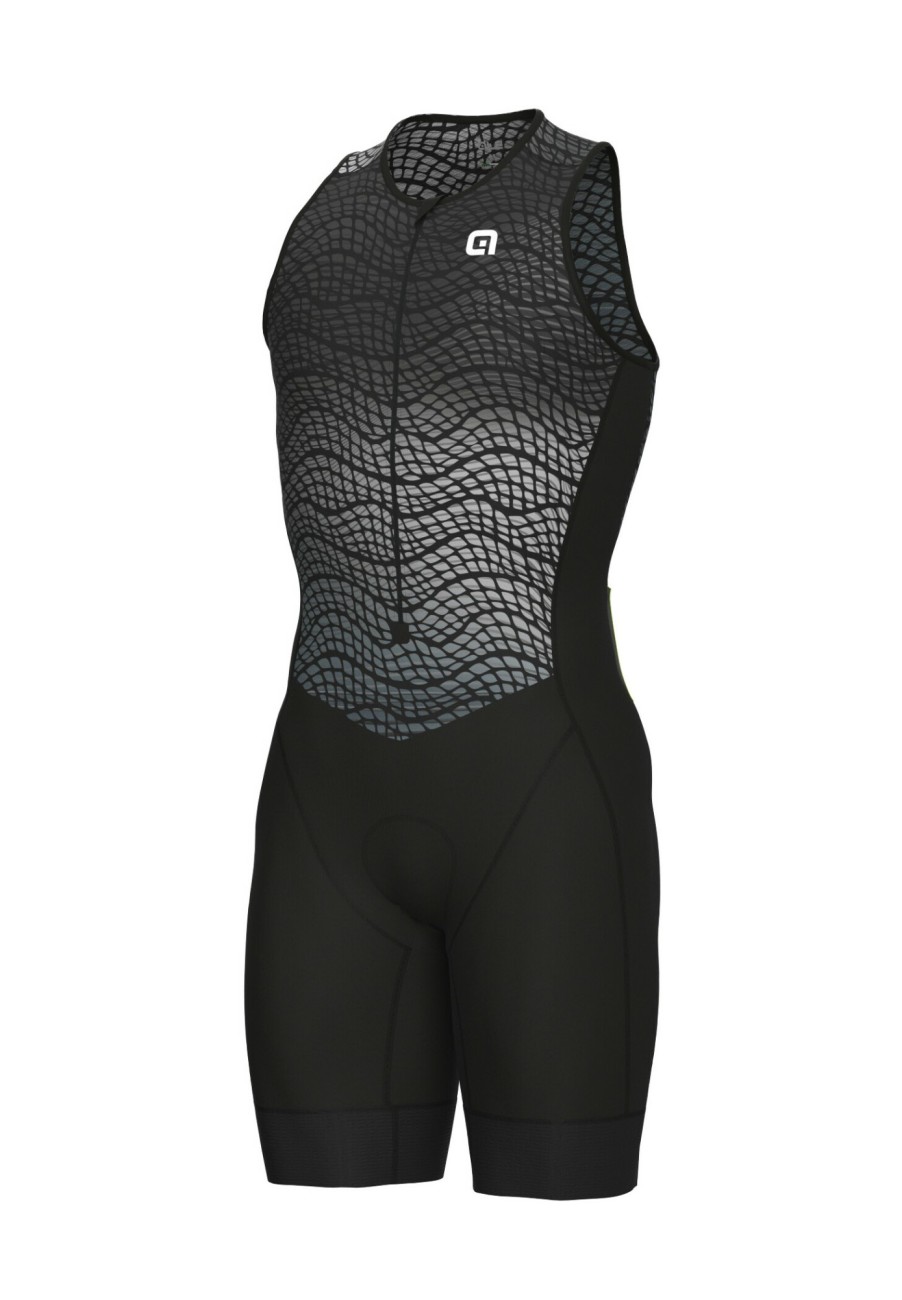 Triathlonanzuge | Alé Cycling Ale Cycling Triathlon Dive Skinsuit Armellos Herren Schwarz