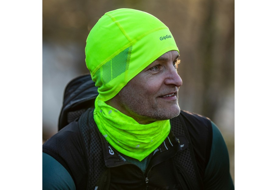 Kopfbedeckungen | GripGrab Gripgrab Lightweight Windproof Thermo Hi-Vis Helmmutze Grun