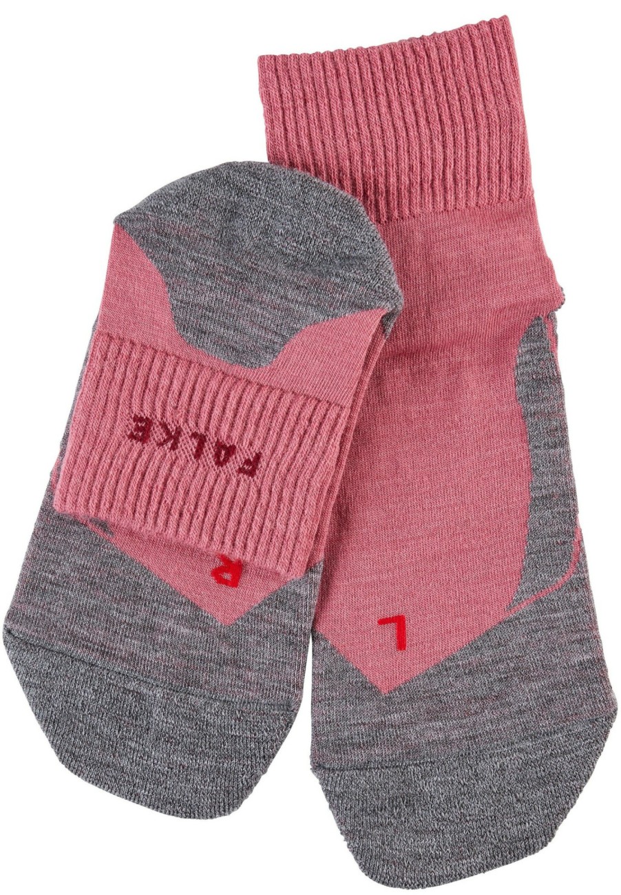 Socken | Falke Falke Tk5 Short Trekking Socken Damen Pink/Grau