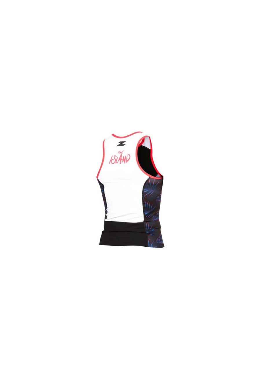 Triathlonanzuge | Z3R0D Z3R0D Racer The Islandk Armelloses Singlet Damen Schwarz/Bunt