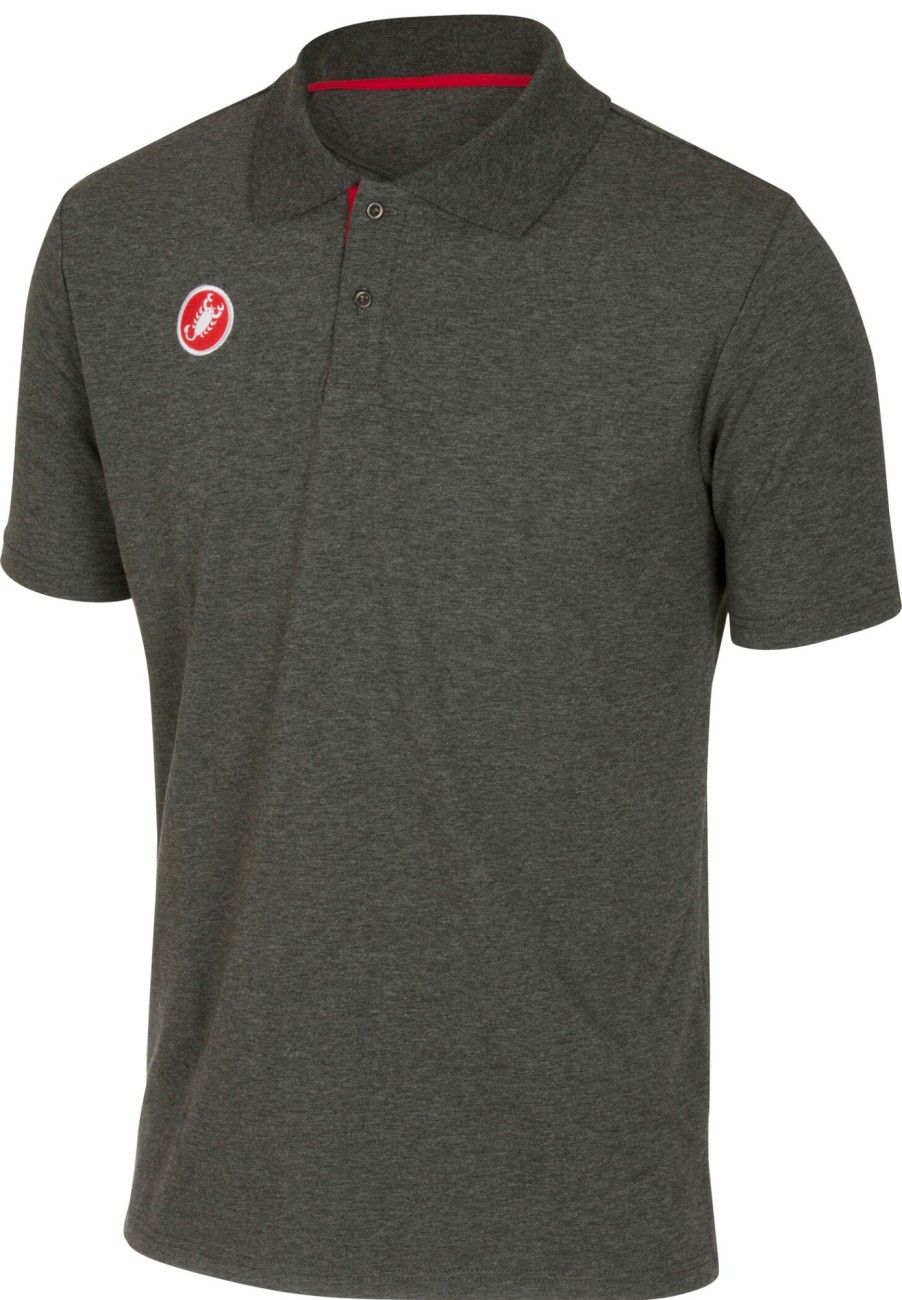 Streetwear | Castelli Castelli Race Day Poloshirt Herren Grau