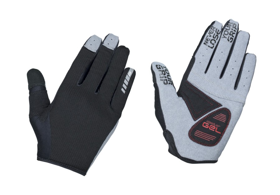 Handschuhe | GripGrab Gripgrab Shark Gepolsterte Vollfinger-Handschuhe Schwarz