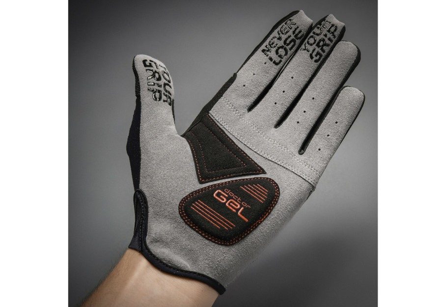 Handschuhe | GripGrab Gripgrab Shark Gepolsterte Vollfinger-Handschuhe Schwarz