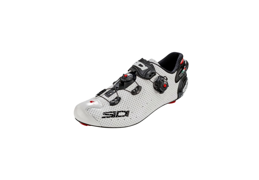 Gravel-Schuhe | Sidi Sidi Wire 2 Carbon Air Schuhe Herren Weis/Schwarz