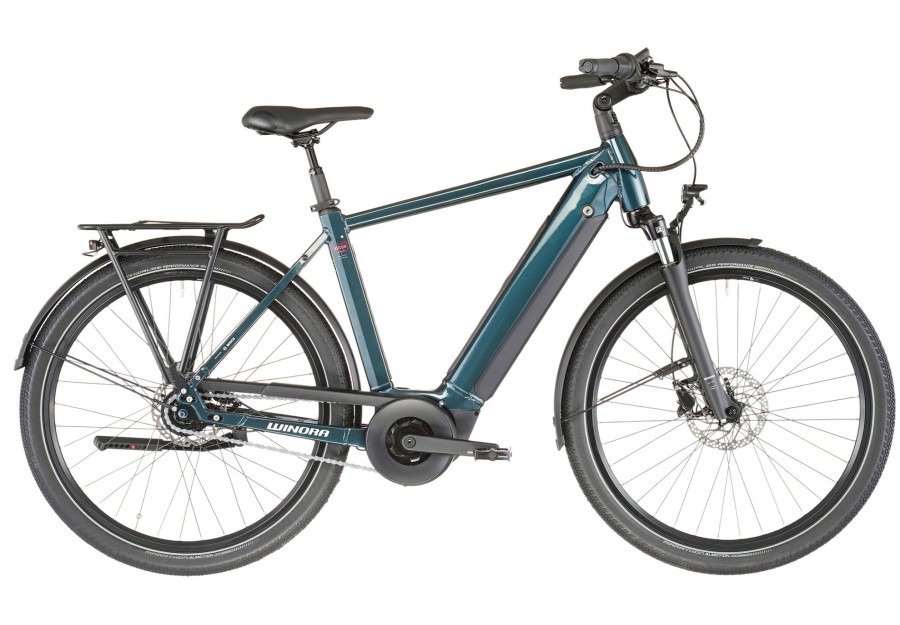 E-Bikes City | Winora Winora Sinus N8 Diamant Herren Petrol