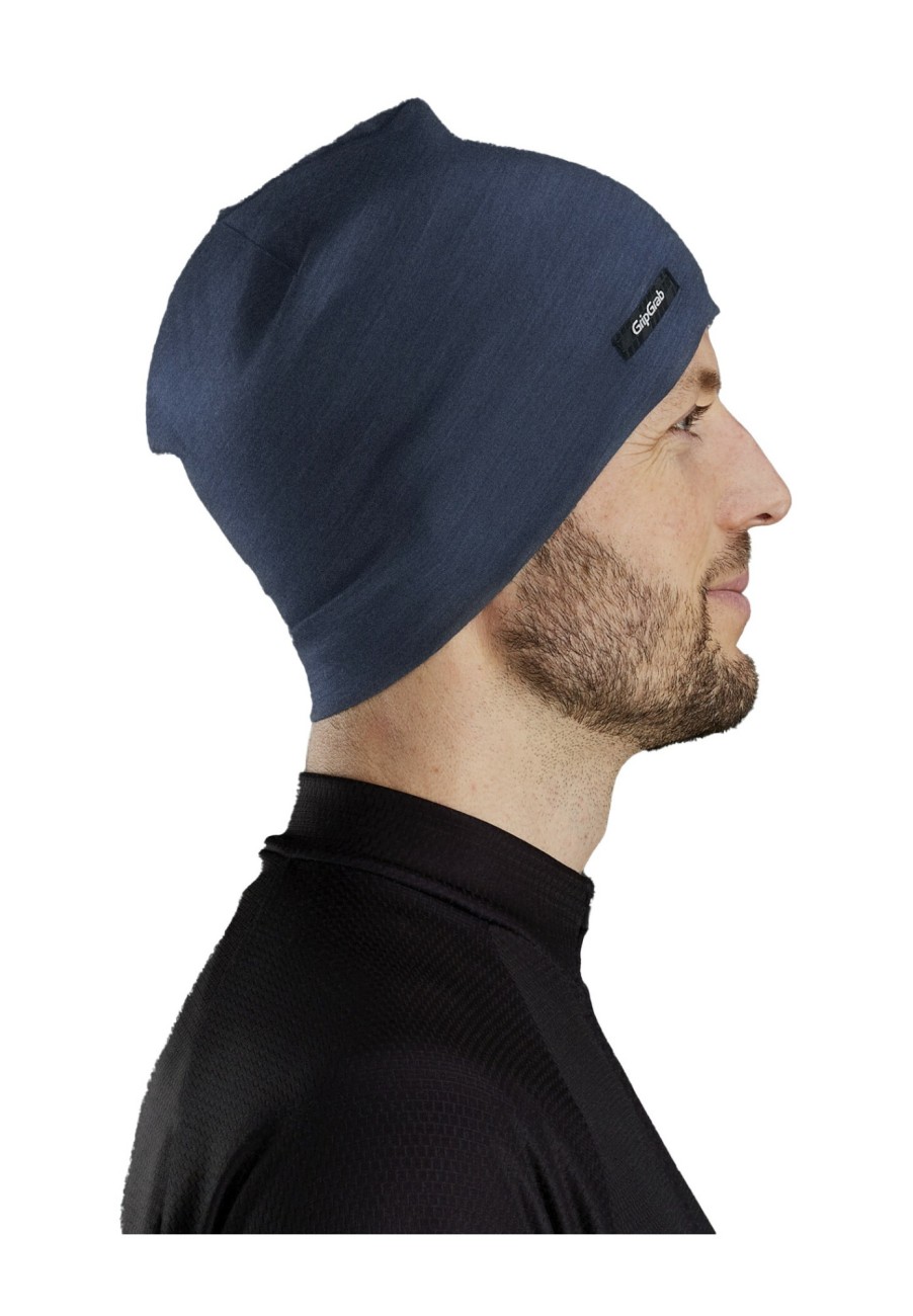 Kopfbedeckungen | GripGrab Gripgrab Merino Polyfaser Lightweight Beanie Blau