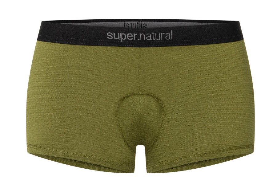 Gepolsterte Innenhosen | super.natural Super.Natural Unstoppable Gepolsterte Hufthose Damen Oliv