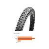 Tubeless | Maxxis Maxxis Minion Dhf Faltreifen 27.5X2.50" 3C Maxxgrip Tr Exo Schwarz