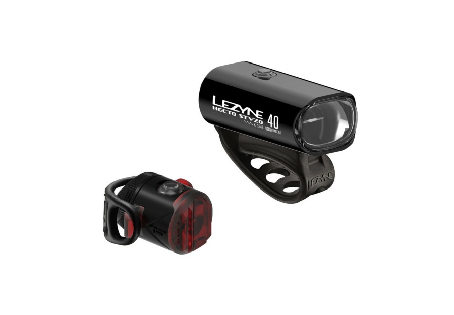 Beleuchtung | Lezyne Lezyne Hecto Drive 40/Femto Drive Led Beleuchtungsset Schwarz