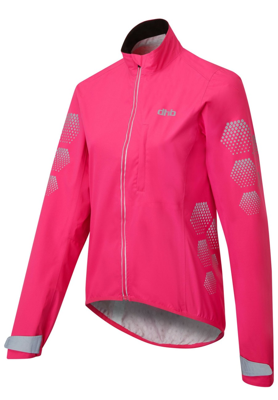 Rennradjacken | dhb Dhb Flashlight Waterproof Jacke Damen Pink