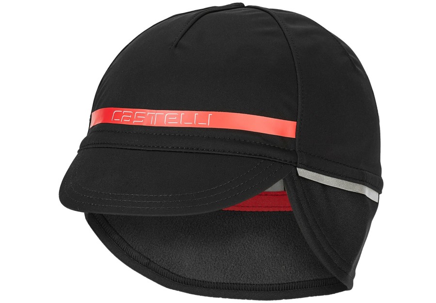 Kopfbedeckungen | Castelli Castelli Difesa 2 Cap Schwarz/Rot