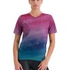 Trikots Kurzarm | Sportful Sportful Flow Giara Tee Damen Blau/Pink