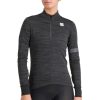 Rennrad Trikots | Sportful Sportful Supergiara Thermo Trikot Damen Grau/Schwarz