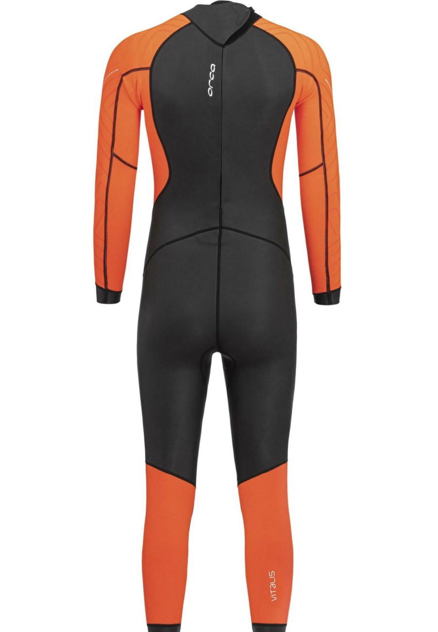 Schwimmbekleidung | ORCA Orca Vitalis Openwater Hi Vis Neoprenanzug Herren Schwarz/Orange