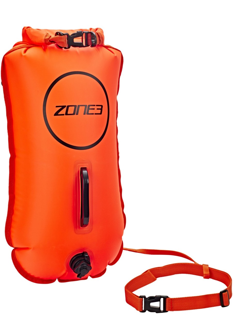 Triathlon Zubehor | Zone3 Zone3 Swim Safety Buoy Drybag 28L Orange