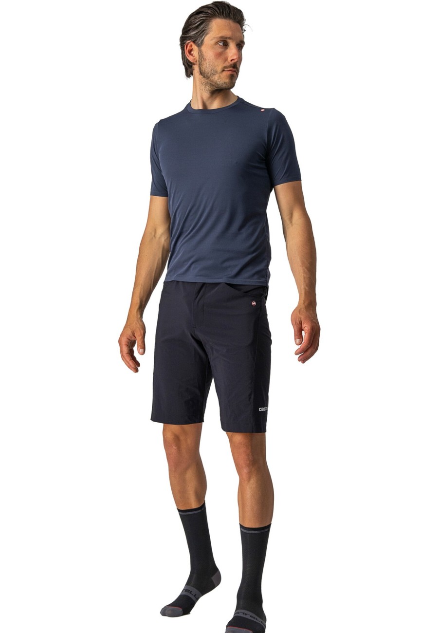 Streetwear | Castelli Castelli Tech 2 T-Shirt Herren Blau