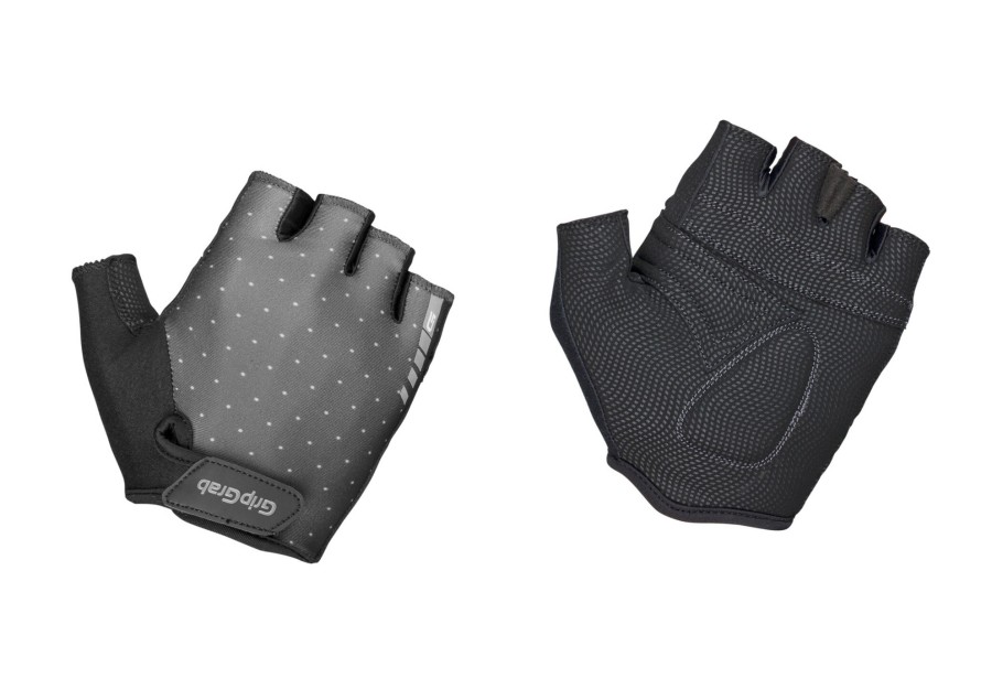 Handschuhe | GripGrab Gripgrab Rouleur Gepolsterte Kurzfinger Handschuhe Damen Schwarz/Grau