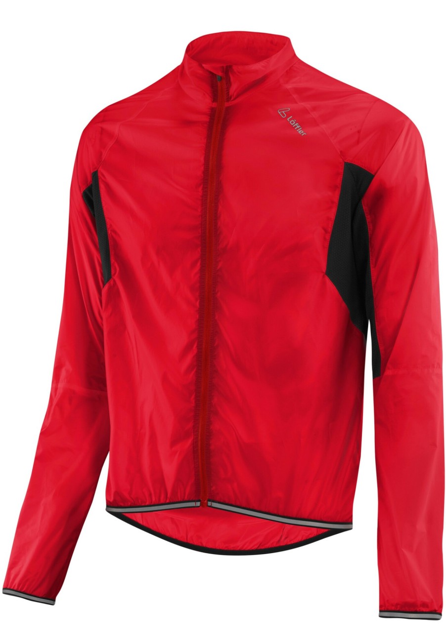 Rennradjacken | Löffler Loffler Windshell Fahrradjacke Herren Rot