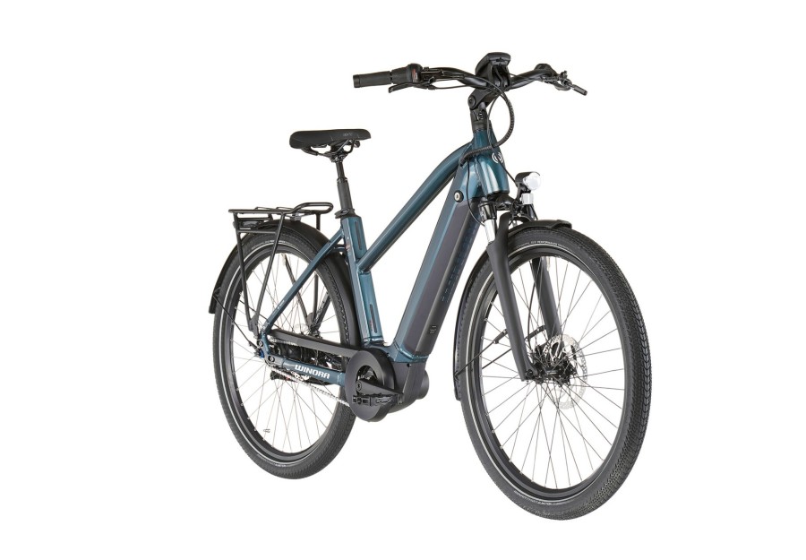 E-Bikes City | Winora Winora Sinus N8 Trapez Damen Petrol