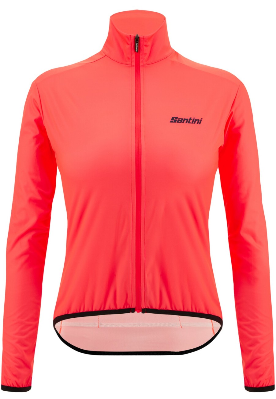 Rennradjacken | Santini Santini Nebula Windbreaker Damen Pink