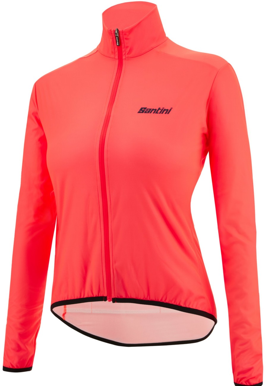 Rennradjacken | Santini Santini Nebula Windbreaker Damen Pink