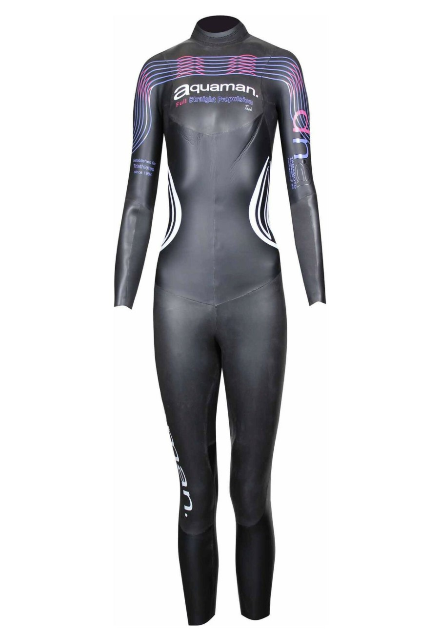 Schwimmbekleidung | Aquaman Aquaman Dna Langarm Wetsuit Damen Schwarz