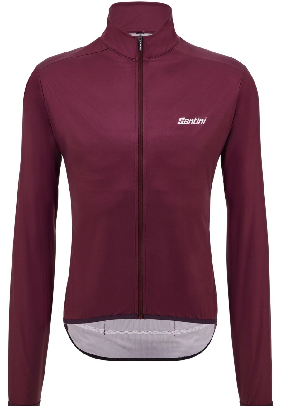 Windjacken | Santini Santini Nebula Windbreaker Mit Ruckentaschen Herren Rot