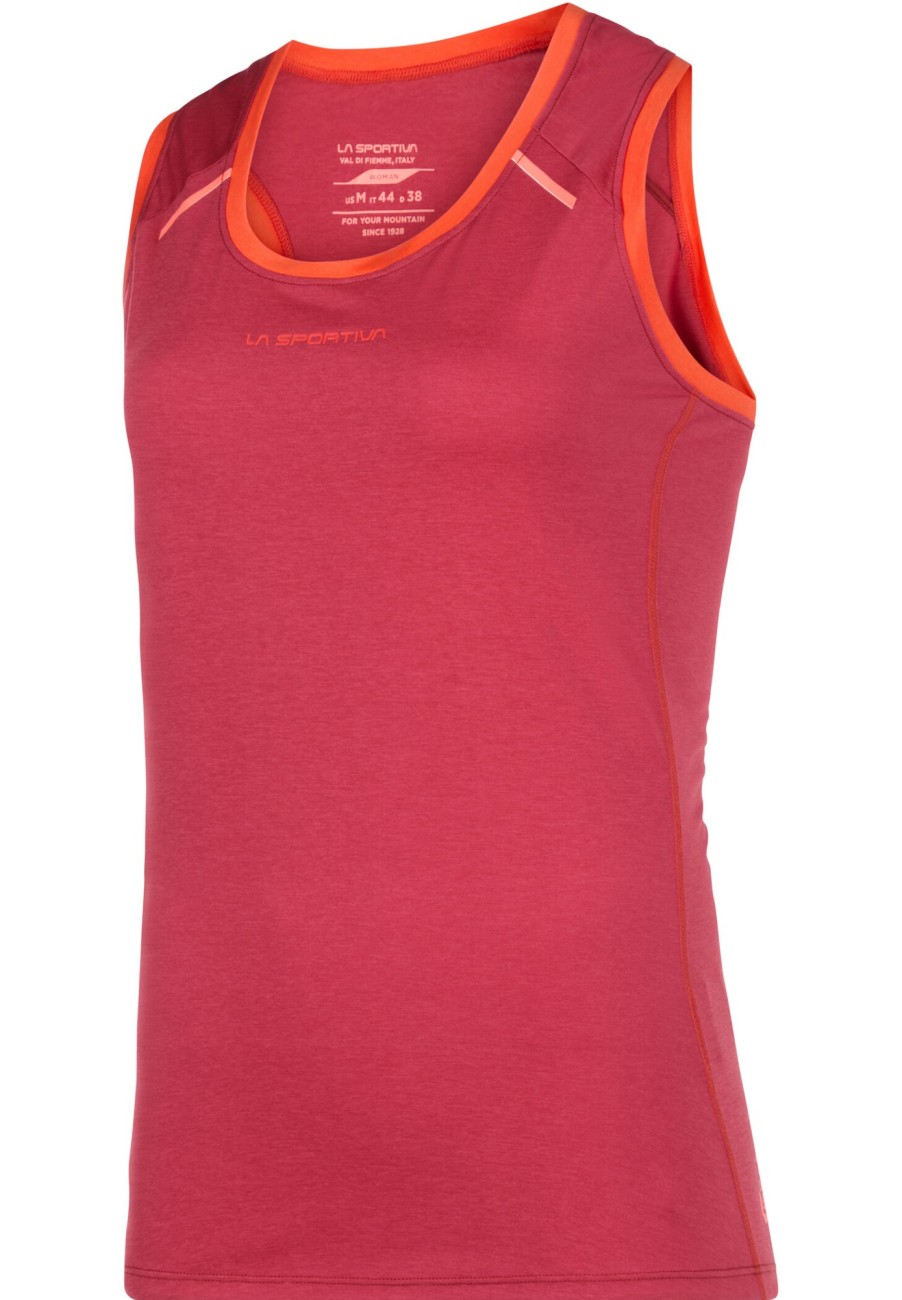 Laufbekleidung | La Sportiva La Sportiva Tracer Tank Top Damen Rot