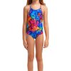 Schwimmbekleidung | Funkita Funkita Printed Einteiliger Badeanzug Madchen Bunt