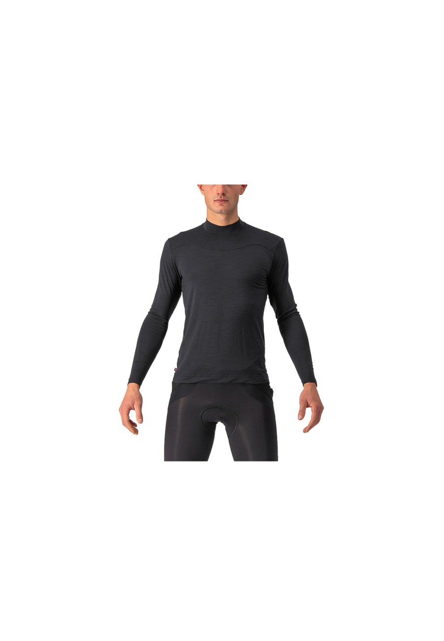 Langarm Shirts | Castelli Castelli Bandito Wool Langarm Baselayer Herren Schwarz