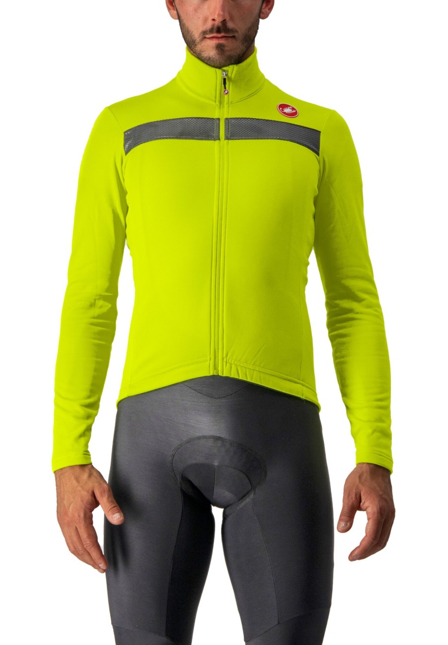 Rennrad Trikots | Castelli Castelli Puro 3 Trikot Fz Herren Gelb