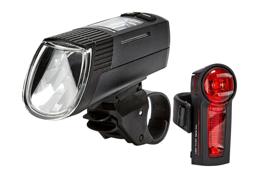 Beleuchtung | Trelock Trelock Ls 660 I-Go Vision Lite + Ls 740 Vector Signal Beleuchtungsset