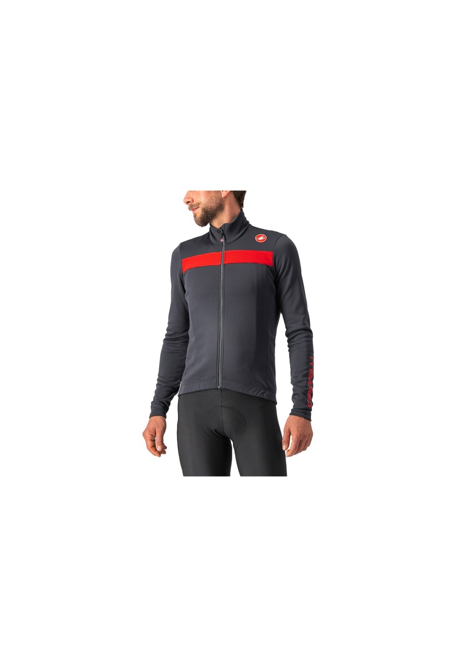 Trikots Langarm | Castelli Castelli Puro 3 Trikot Fz Herren Grau