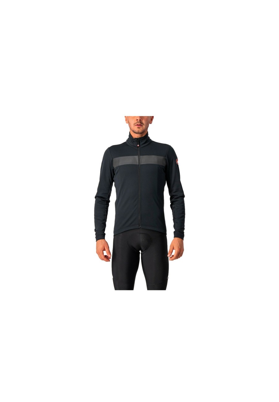 Rennradjacken | Castelli Castelli Raddoppia 3 Jacke Herren Schwarz