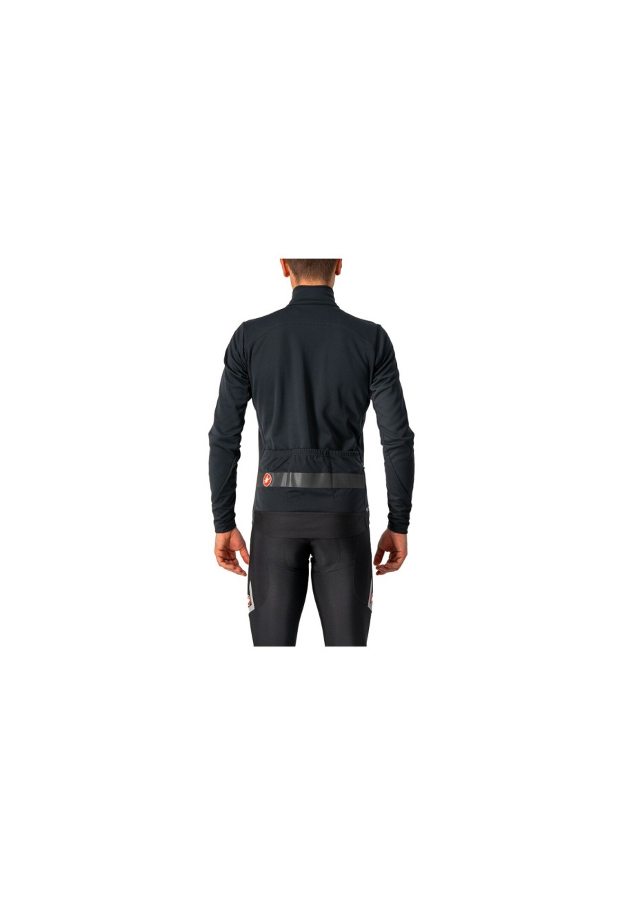 Rennradjacken | Castelli Castelli Raddoppia 3 Jacke Herren Schwarz