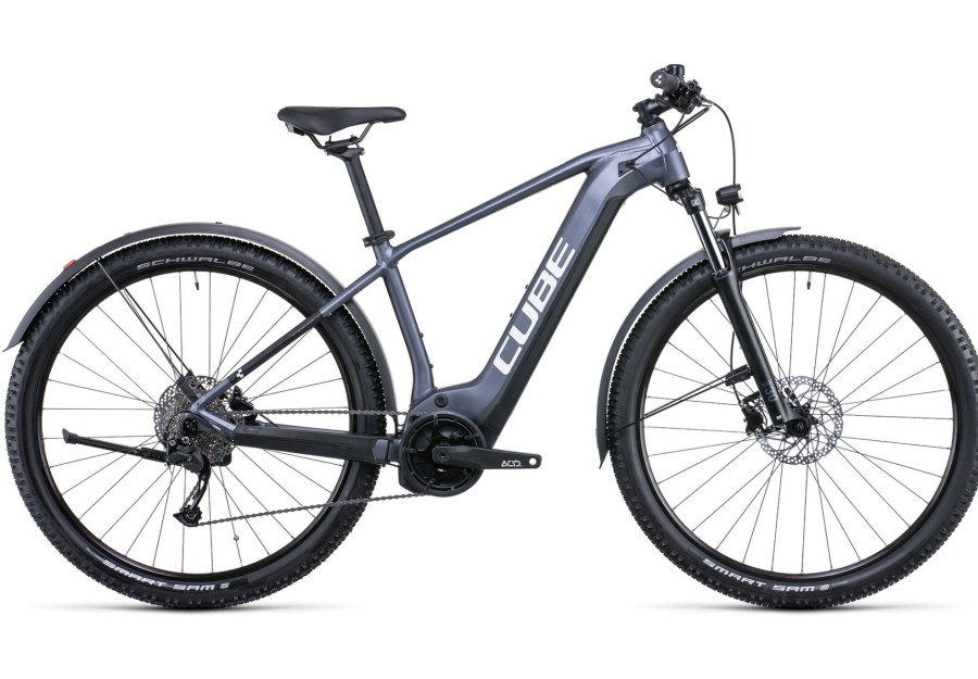 E-Mountainbikes | Cube Cube Reaction Hybrid Performance 625 Allroad Grau