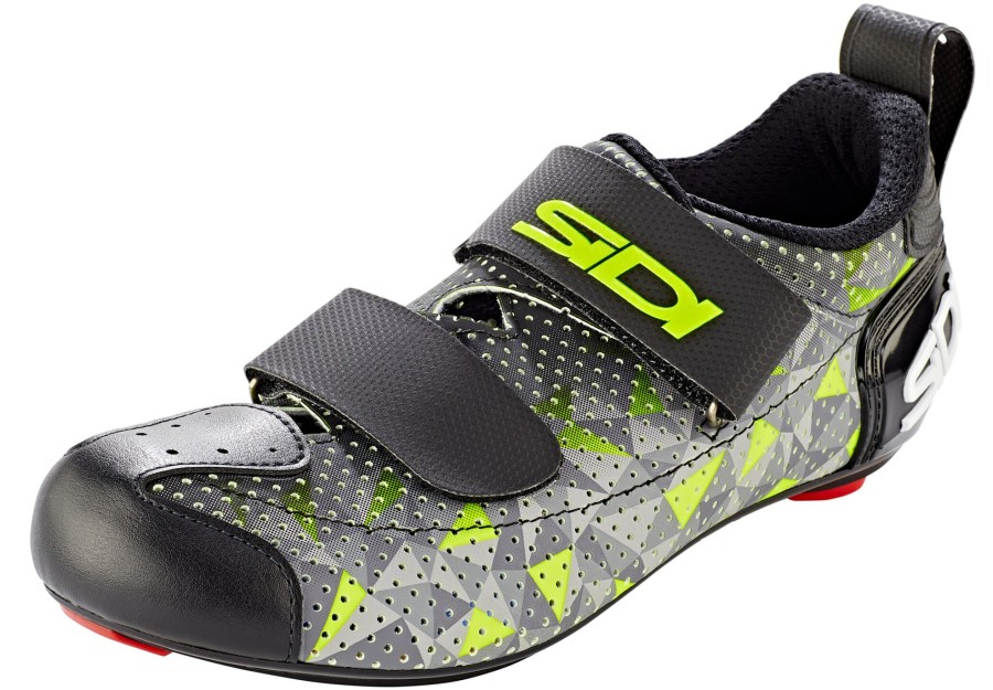 Rennradschuhe | Sidi Sidi T-5 Air Carbon Schuhe Herren Grau/Gelb