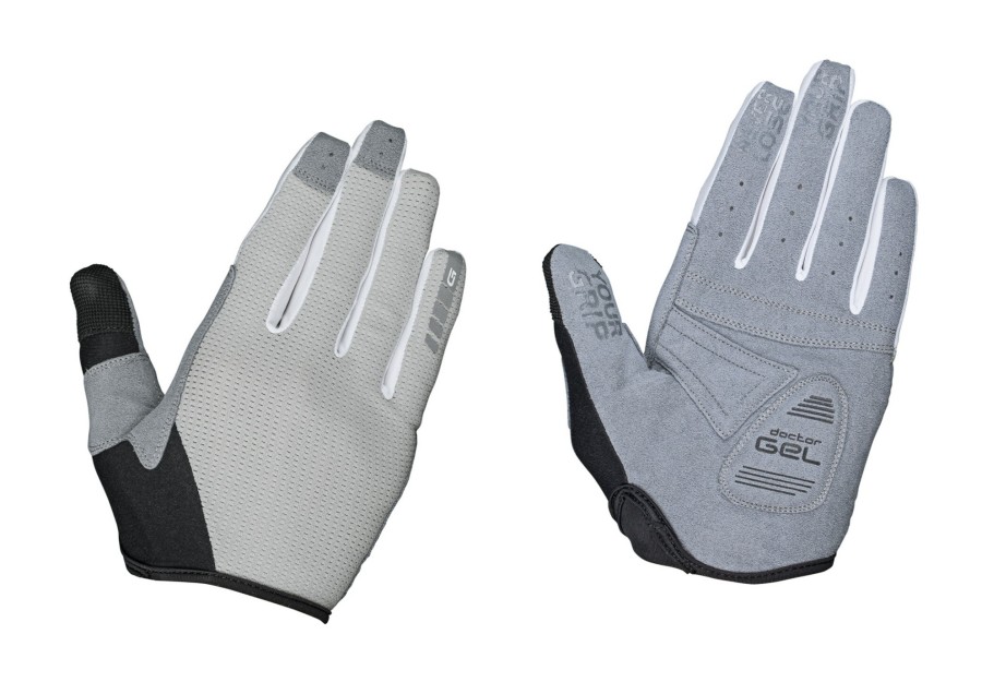 Handschuhe | GripGrab Gripgrab Shark Gepolsterte Vollfinger-Handschuhe Damen Grau