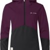 Mtb Jacken | VAUDE Vaude Tremalzo Softshell Jacke Mit 1/2 Reisverschluss Damen Schwarz/Lila