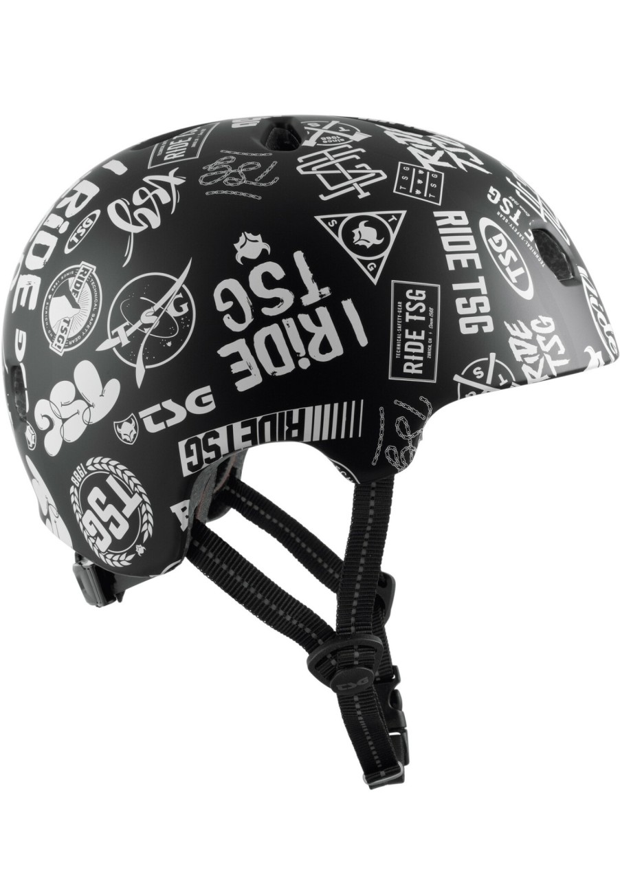 Trekking- & Cityhelme | TSG Tsg Meta Graphic Design Helm Schwarz/Weis