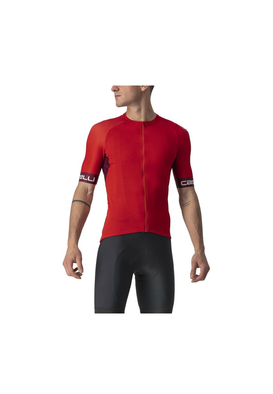 Trikots Kurzarm | Castelli Castelli Entrata Vi Trikot Herren Rot